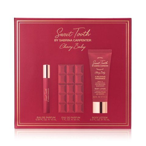 Sweet Tooth Cherry Baby Sabrina Carpenter 30ml + 10ml фірмовий міні + 75ml лосьон для тіла SET.183.30 фото
