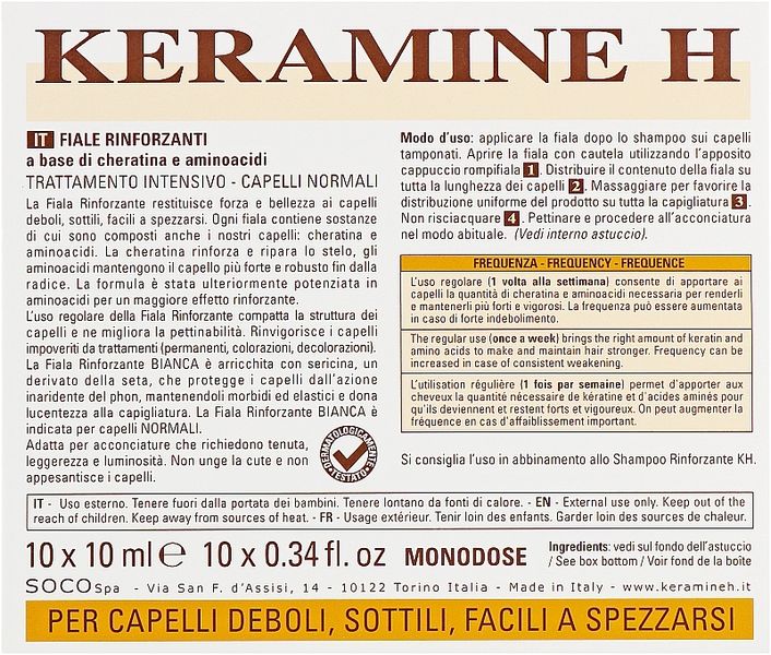 Ампули для зміцнення волосся, білі
Keramine H Ampoules KH.171 фото